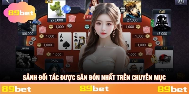 Top đối tác liên kết với sảnh có mặt trên website